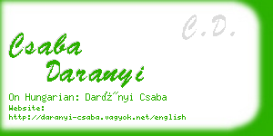 csaba daranyi business card